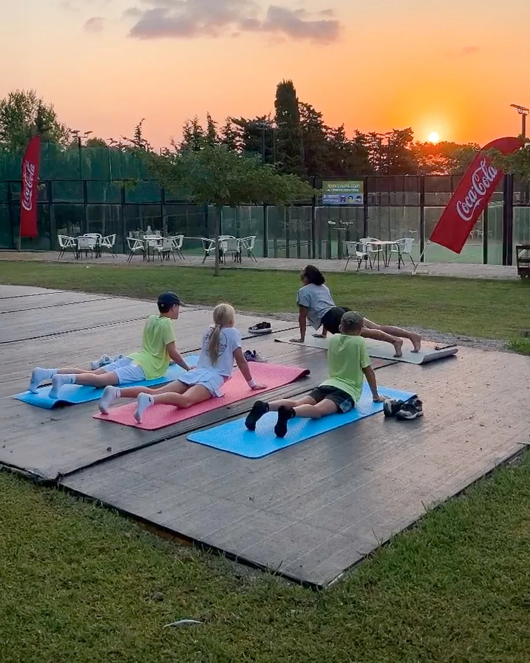 Sunset yoga session in Mallorca